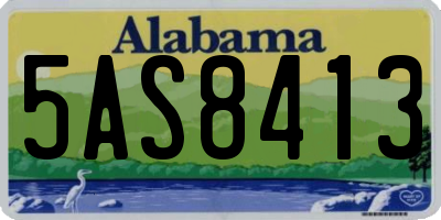 AL license plate 5AS8413