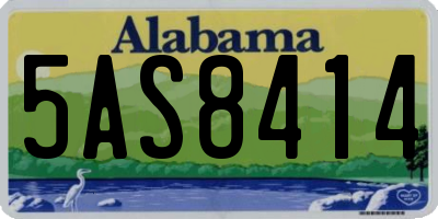 AL license plate 5AS8414