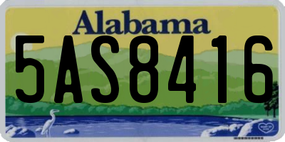 AL license plate 5AS8416
