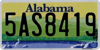 AL license plate 5AS8419