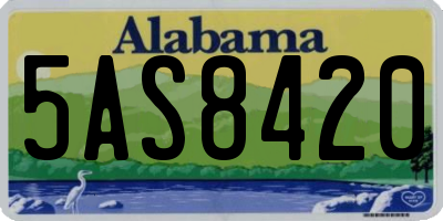 AL license plate 5AS8420