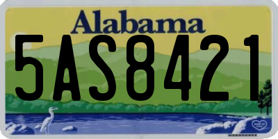 AL license plate 5AS8421