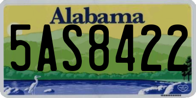 AL license plate 5AS8422