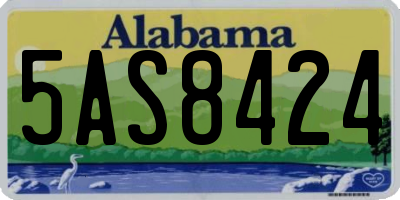 AL license plate 5AS8424