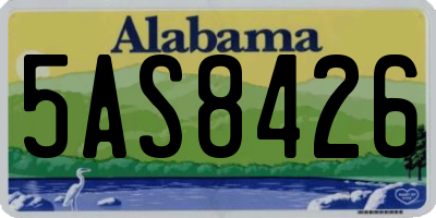AL license plate 5AS8426