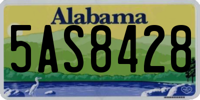 AL license plate 5AS8428