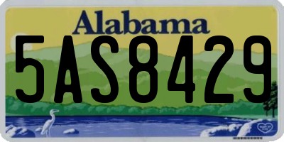 AL license plate 5AS8429