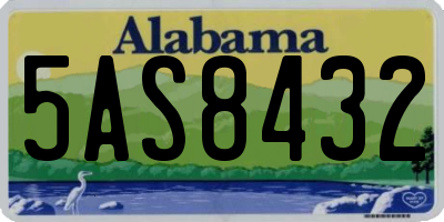 AL license plate 5AS8432