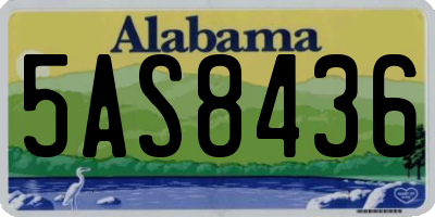AL license plate 5AS8436
