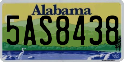 AL license plate 5AS8438