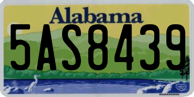 AL license plate 5AS8439
