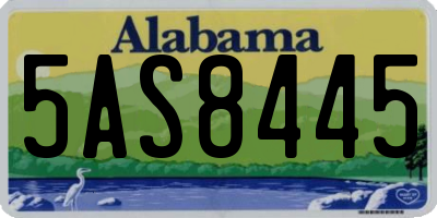 AL license plate 5AS8445
