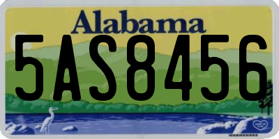 AL license plate 5AS8456