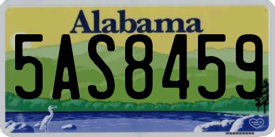 AL license plate 5AS8459