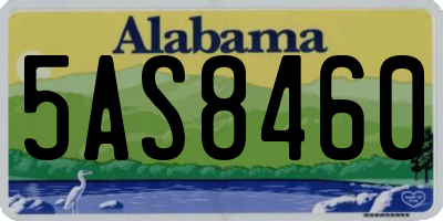 AL license plate 5AS8460
