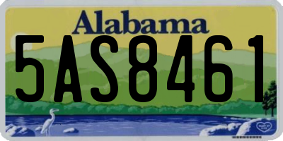 AL license plate 5AS8461