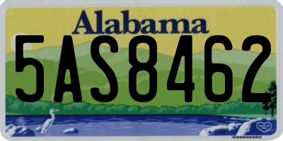 AL license plate 5AS8462