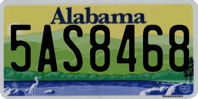 AL license plate 5AS8468