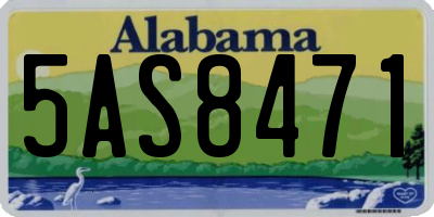 AL license plate 5AS8471