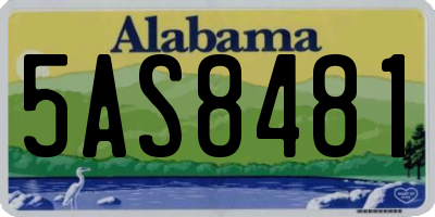 AL license plate 5AS8481