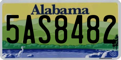 AL license plate 5AS8482
