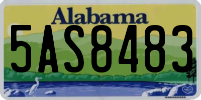 AL license plate 5AS8483
