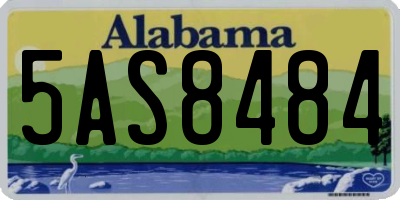 AL license plate 5AS8484