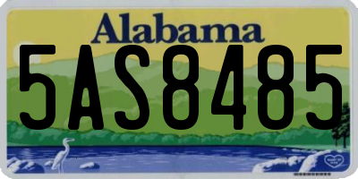 AL license plate 5AS8485