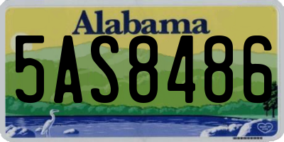 AL license plate 5AS8486