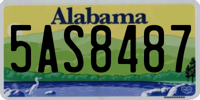 AL license plate 5AS8487