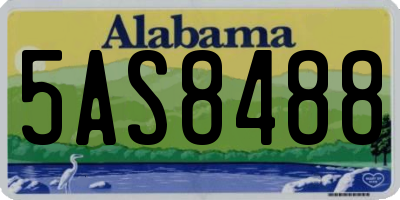 AL license plate 5AS8488