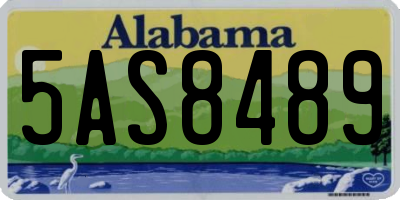 AL license plate 5AS8489
