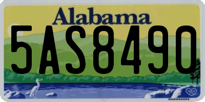 AL license plate 5AS8490