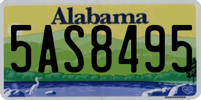 AL license plate 5AS8495