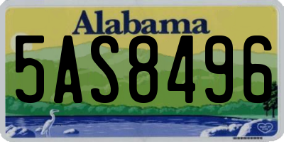 AL license plate 5AS8496