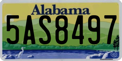 AL license plate 5AS8497
