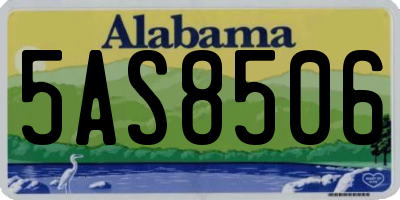 AL license plate 5AS8506