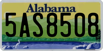AL license plate 5AS8508