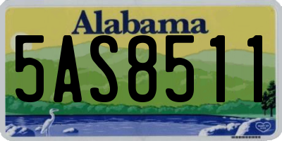 AL license plate 5AS8511