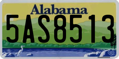 AL license plate 5AS8513
