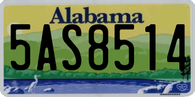 AL license plate 5AS8514