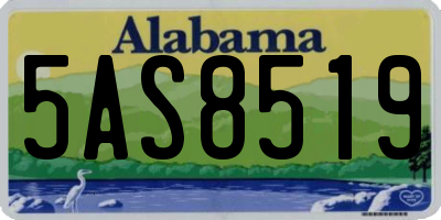 AL license plate 5AS8519