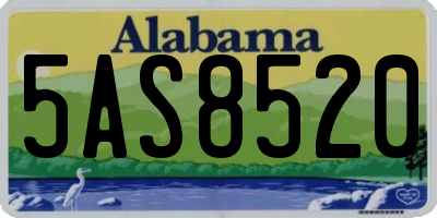 AL license plate 5AS8520