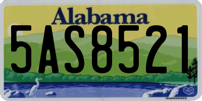 AL license plate 5AS8521