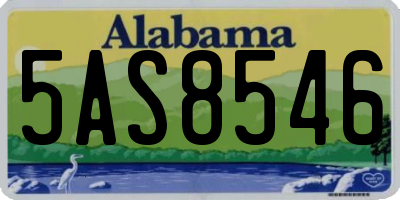 AL license plate 5AS8546