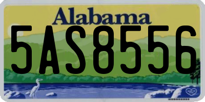 AL license plate 5AS8556