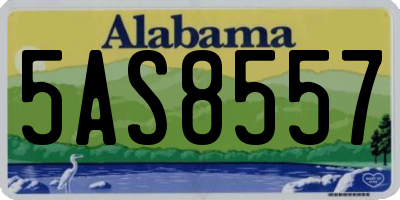 AL license plate 5AS8557