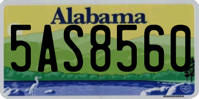 AL license plate 5AS8560