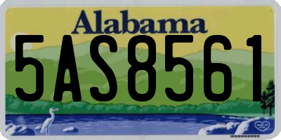 AL license plate 5AS8561