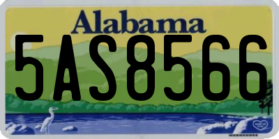 AL license plate 5AS8566